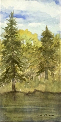 At Cottage in the Pines, by Jane Brennan 