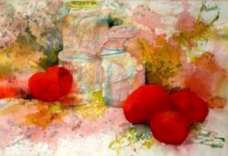 Canning Tomatoes III, by Jane Brennan 