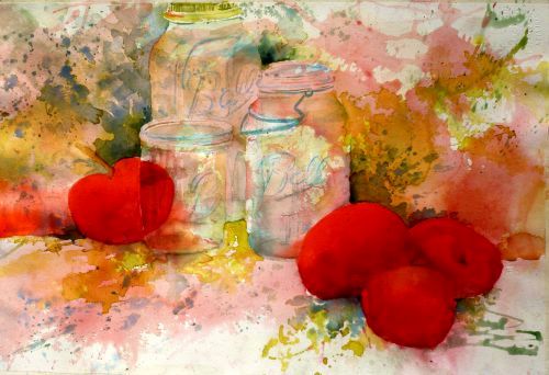 Canning Tomatoes III, by Jane Brennan