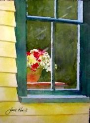 Millbrook Village Window, by Jane Brennan 