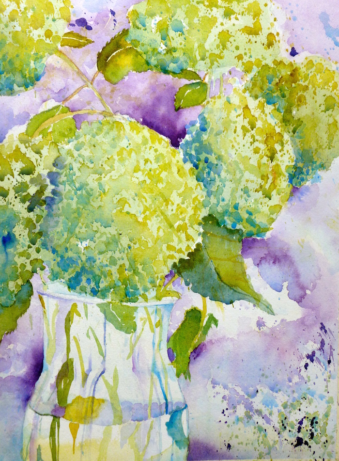Snowball Hydrangeas,by Jane Brennan 