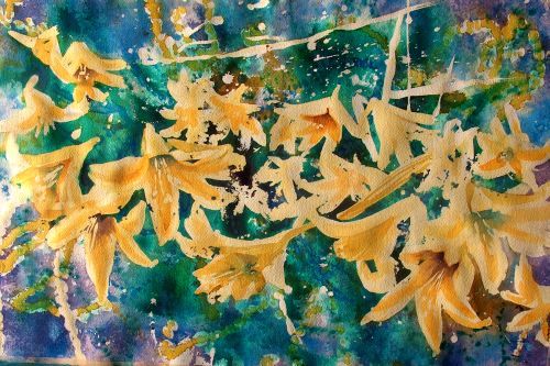 Yellow Lillies, by Jane Brennan